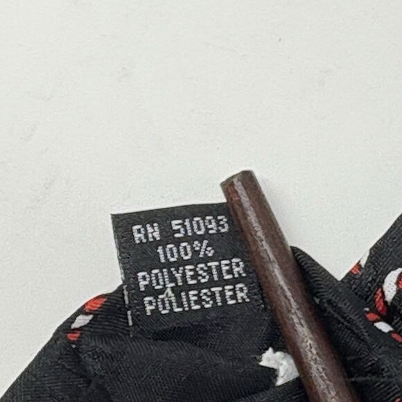 Hallmark Men's Yule Tie Greetings Christmas Neck Tie Black Candy Cane Santa Tree - Picture 6 of 9